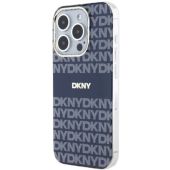 Obal DKNY PC/TPU Repeat Pattern Tonal Stripe Magsafe Apple iPhone 13 Pro DKHMP13LHRHSEB modrý