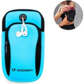 Wozinsky WABBL1, bežecké puzdro na ruku na mobil/doklady, modré