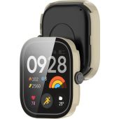 Ochranné puzdro/sklo Bizon Case+Glass Watch Xiaomi Redmi Watch 5 béžové