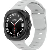 Remienok Bizon Strap Watch Silicone Samsung Galaxy Watch Ultra 47 mm sivý