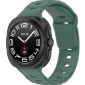 Remienok Bizon Strap Watch Silicone Samsung Galaxy Watch Ultra 47 mm tmavo zelený