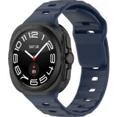 Remienok Bizon Strap Watch Silicone Samsung Galaxy Watch Ultra 47 mm tmavo modrý