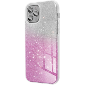 Obal SHINING Case Apple iPhone 16e/17e strieborno-ružový