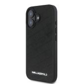 Obal Karl Lagerfeld PU Quilted Pattern Apple iPhone 16 KLHCP16SPQKPMK čierny