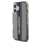 Obal Karl Lagerfeld IML Stripe Logo Apple iPhone 16 KLHCP16SHCFCPSCK čierny