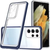 Obal Hybrid Armor 3v1 Samsung Galaxy S21 Ultra 5G G998 transparentno-modrý