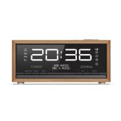 CARNEO C100, rádio DAB Plus, FM, BT, budík, OLED, hnedé