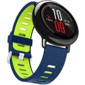 Remienok na hodinky Beline 22 mm, dvojfarebný silikónový, modro-zelený