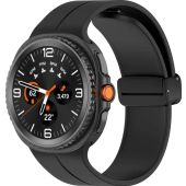 Remienok Bizon Strap Watch Silicone L Samsung Galaxy Watch 8 40mm/44mm/8 Classic 46mm čierny