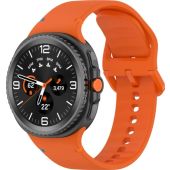 Remienok Bizon Strap Watch Silicone G Samsung Galaxy Watch 8 40mm/44mm/8 Classic 46mm oranžový