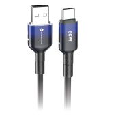 FORCELL F-ENERGY C352 Gradient, USB-A/USB-C, QC4.0 3A 66W, 1m, čierny