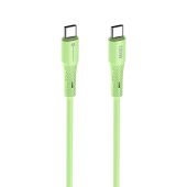 FORCELL F-ENERGY C347 Silicone, USB-C/USB-C, QC4.0 PD 5A 100W, 1m, zelený