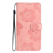 Obal Mezzo Book Huawei P30 Lite Kvety ružový