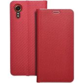 Obal LUNA Book Carbon Samsung Galaxy XCover7 red
