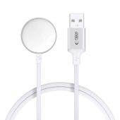 Tech-Protect UltraBoost MC02, magnetický nabíjací kábel, Apple Watch USB-A, 100cm, biely