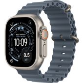 Apple Watch Ultra 3 GPS + Cellular 49mm Natural Titanium Case with Anchor Blue Ocean Band