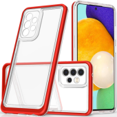 Obal Hybrid Armor 3v1 Samsung Galaxy S21 Ultra 5G G998 transparentno-červený