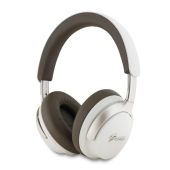 Guess PU Leather Script Logo ANC/ENC bezdrôtové slúchadlá GUBHC22PSBCSMW béžové