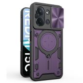 Obal Rotating Ring Armor Xiaomi Redmi 15C/POCO C85 fialový