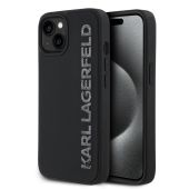 Obal Karl Lagerfeld 3D Rubber Glitter Logo Apple iPhone 13 KLHCP13MRBKGVCK čierny