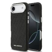 Obal Karl Lagerfeld Grained PU Repeated Logo MagSafe Apple iPhone Air KLHMP17MPGKLFOFK čierny