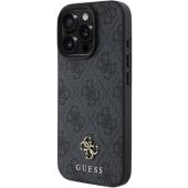 Obal Guess PU 4G Small Metal Logo MagSafe Apple iPhone 16 Pro Max GUHMP16XP4SM4MK Grey