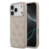 Obal Guess PU Leather 4G Colored Ring MagSafe Apple iPhone 17 Pro Max GUHMP17XG4GFRP ružový