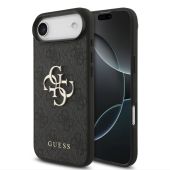 Obal Guess PU 4G Metal Logo Apple iPhone Air GUHCP17M4GMGGR sivý