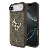 Obal Guess PU 4G Metal Logo Apple iPhone Air GUHCP17M4GMGBR hnedý