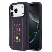 Obal Red Bull Silicone Vertical Logo MagSafe Apple iPhone 17 Pro Max RBHMP17X24SIOLRV modrý