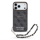 Obal Guess PU 4G MagSafe Strap Limited Edition 299 Apple iPhone 17 Pro Max GUHMP17XP4GREGSLK čierny