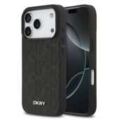 Obal DKNY PU Leather Grid Pattern Magsafe Apple iPhone 17 Pro Max DKHMP17XPSGPHMK čierny