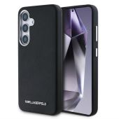 Obal Karl Lagerfeld PU Saffiano Metal Logo and Frame Samsung Galaxy S25+ 5G S936 KLHMS25MPSAFWMCK čierny