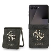 Obal Guess PU 4G Metal Logo Samsung Galaxy Z Flip7 5G F766 GUHCZF74GMGGR sivý