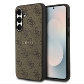 Obal Guess PU Leather 4G Colored Ring MagSafe Samsung Galaxy S25 FE 5G S731 GUHMS25FEG4GFRW hnedý