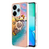 Obal Electroplating IMD Ring Xiaomi Redmi 13 4G/5G motýle