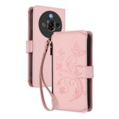 Obal Wallet Book ZTE Nubia Focus Pro 5G motýľ ružový