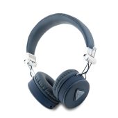 Guess PU Grained Triangle Logo ENC bezdrôtové slúchadlá GUBH70PGTSPSB modré