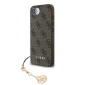 Obal Guess 4G Charm Apple iPhone 16e/17e GUHCPSE4GF4GCW hnedý