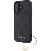 Obal Guess 4G Charm Apple iPhone 16 Plus GUHCP16MGF4GCK Tone on Tone Grey