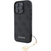 Obal Guess 4G Charm Apple iPhone 16 Pro Max GUHCP16XGF4GCK Tone on Tone Grey