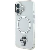 Obal Karl Lagerfeld IML Karl and Choupette MagSafe Apple iPhone 16 Plus KLHMP16MHNKCIT Transparent