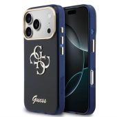 Obal Guess IML 4G Script Metal Logo Apple iPhone 17 Pro Max GUHCP17X5HC4MLSB modrý