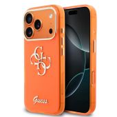 Obal Guess IML 4G Script Metal Logo Apple iPhone 17 Pro GUHCP17L5HC4MLSO oranžový