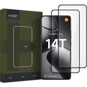 Ochranné sklo Hofi Glass Pro+ Xiaomi 14T 5G/14T Pro 5G čierne (2ks)