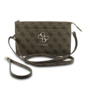 Obal Guess PU 4G Metal Logo Phone Bag GUWPO5P4GP4GLW hnedý