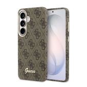 Obal Guess PU 4G Script Metal Logo Magnetic Samsung Galaxy S26 5G S942 GUHMS26S5P4FWMSW hnedý