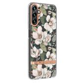Obal IMD TPU Samsung Galaxy A13 4G A135 kvety ružový