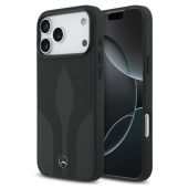 Obal Mercedes Leather The Move MagSafe Apple iPhone 17 Pro MEHMP17L25ROLAUK čierny