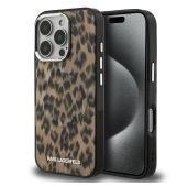Obal Karl Lagerfeld IML Leopard MagSafe Apple iPhone 16 Pro KLHMP16LHDLEOICW hnedý